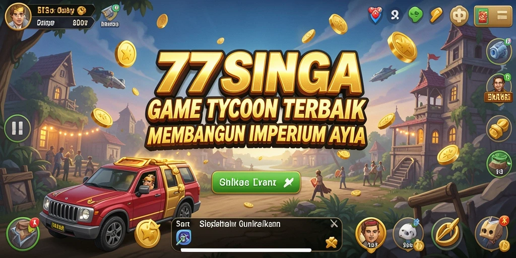 Screenshot gameplay 77SINGA yang menunjukkan strategi Tycoon.
