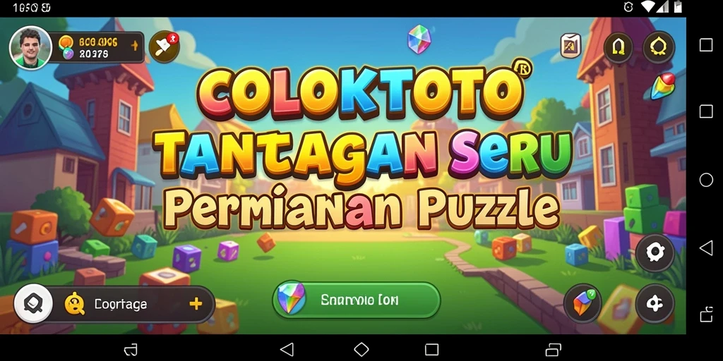 Screenshot COLOKTOTO menampilkan permainan Puzzle yang menantang.