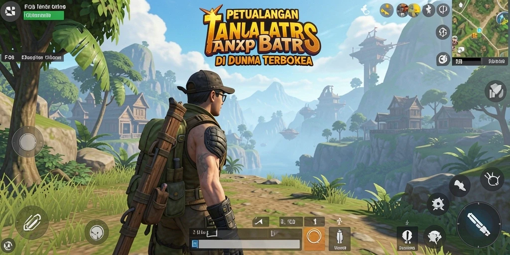 Gameplay interaktif dan eksplorasi bebas di dunia terbuka FO8.