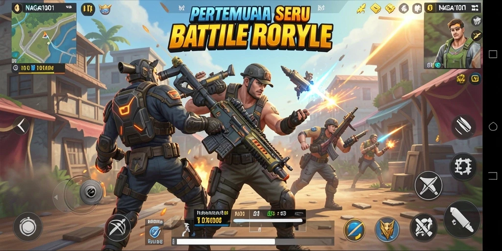 Gameplay menarik dari NAGA1001 dalam pertempuran Battle Royale.
