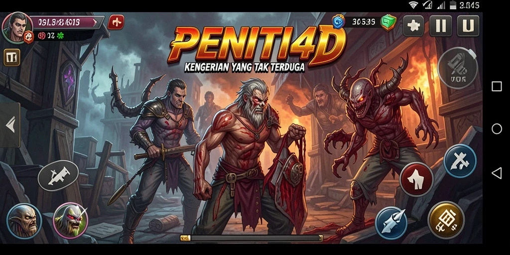 Tampilan menakutkan dari gameplay PENITI4D yang mencekam.