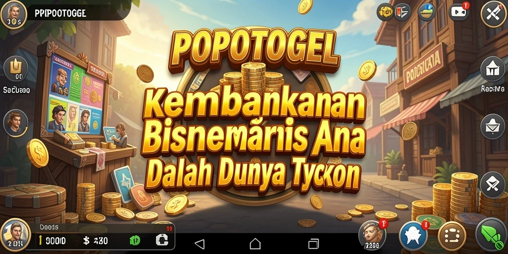 Tangkapan layar gameplay POPOTOGEL menampilkan strategi bisnis yang menantang.