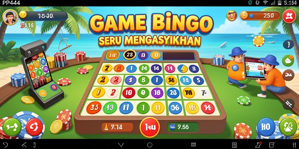 Tampilan gameplay Bingo yang seru di PP444.